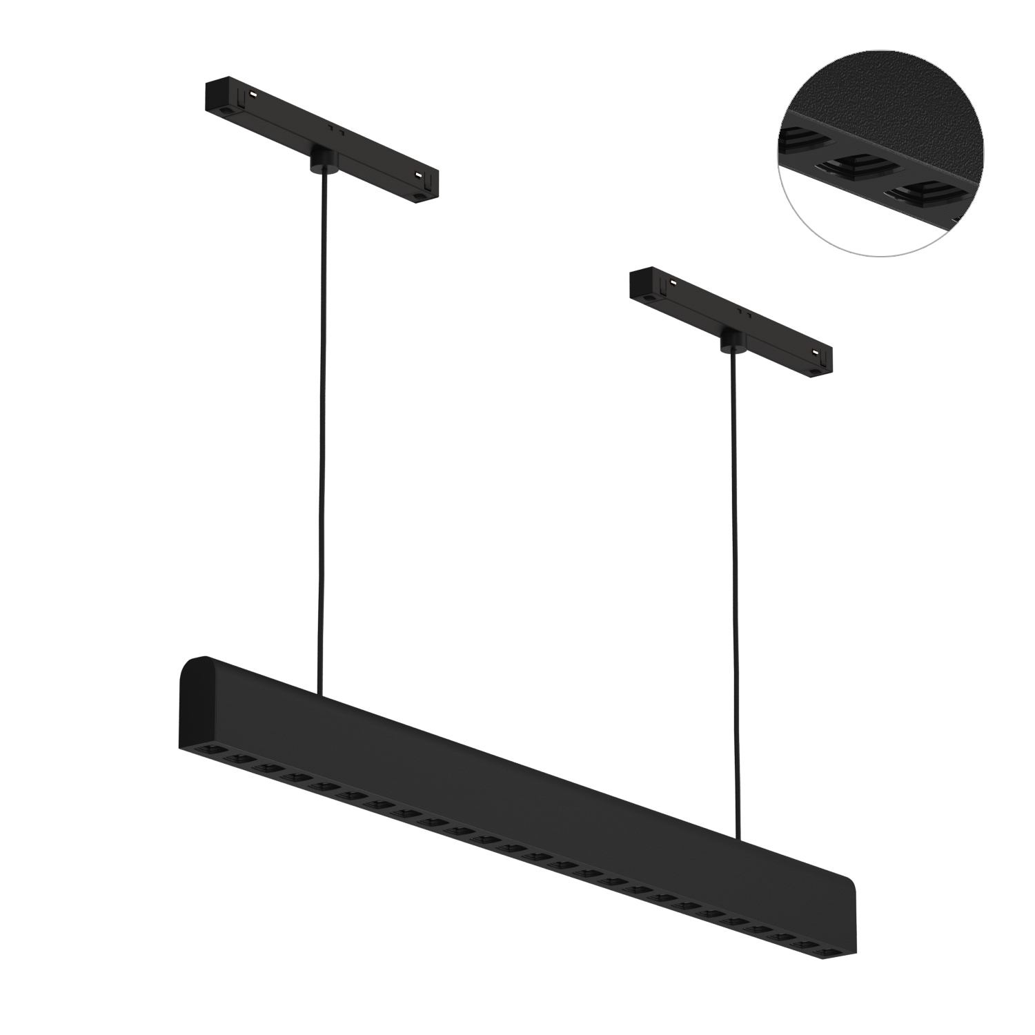 Светодиодный светильник для магнитной системы Ledron Sagi Style T 585 Black 4000K