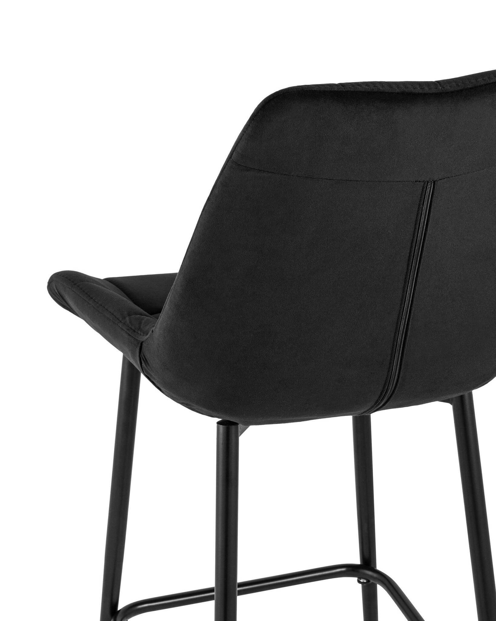 Стул полубарный Флекс велюр черный Stool Group