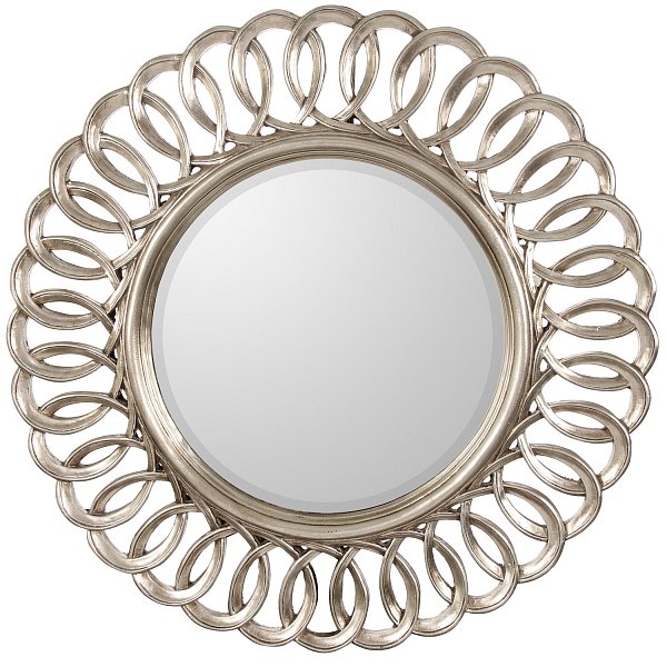 Круглое зеркало в раме Kimberly Silver Art-Zerkalo FA110SL