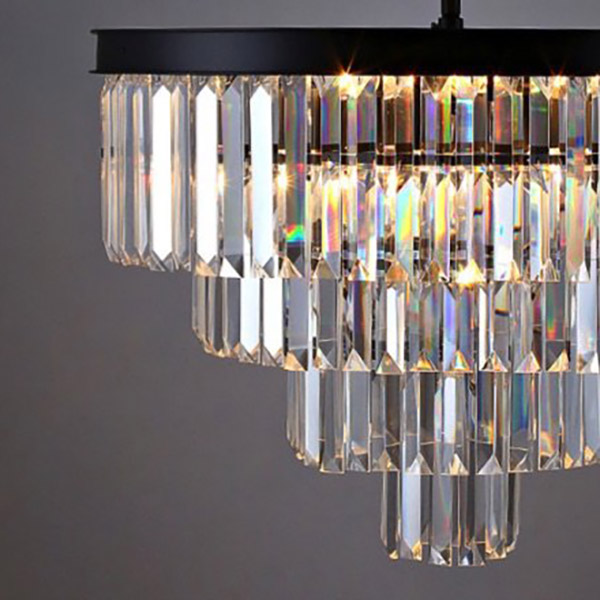 Люстра Rh 1920S Odeon Clear Glass Fringe Chandelier D80 By Imperiumloft