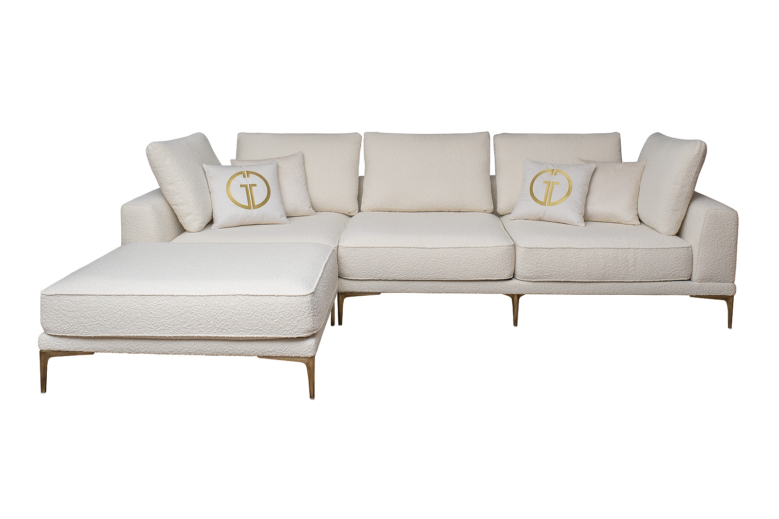 Комплект мебели №53 модульный Диван Tesoro (левый угол) Garda Decor koml-garda-53-tesoro