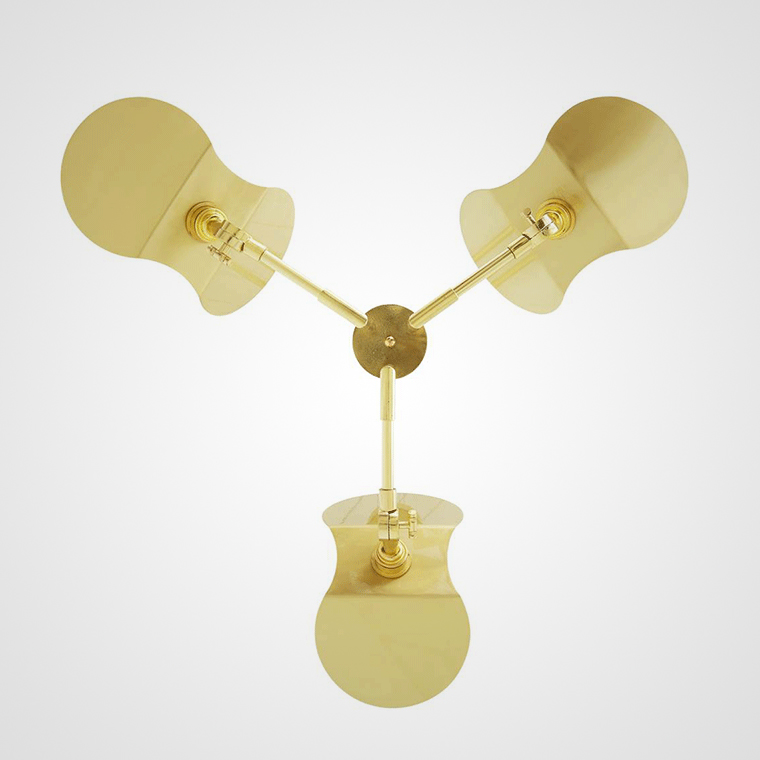 Подвесная люстра Emioni Chandelier Polished Brass by ImperiumLoft