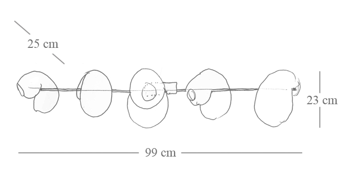 Бра White glass trap 5 Wall Lamp by ImperiumLoft
