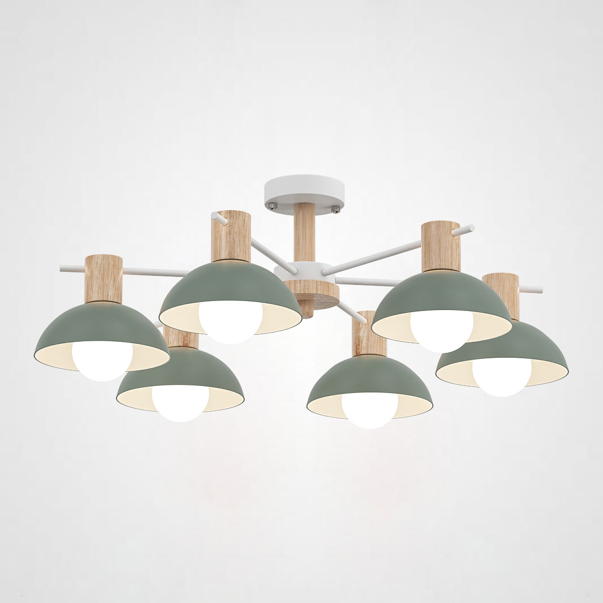 Люстра на штанге DOS D68 Green by ImperiumLoft