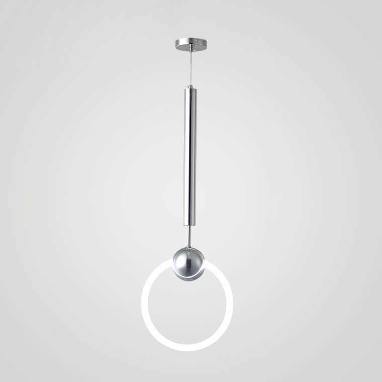 Подвесной светильник RING M D25 Серебро by ImperiumLoft