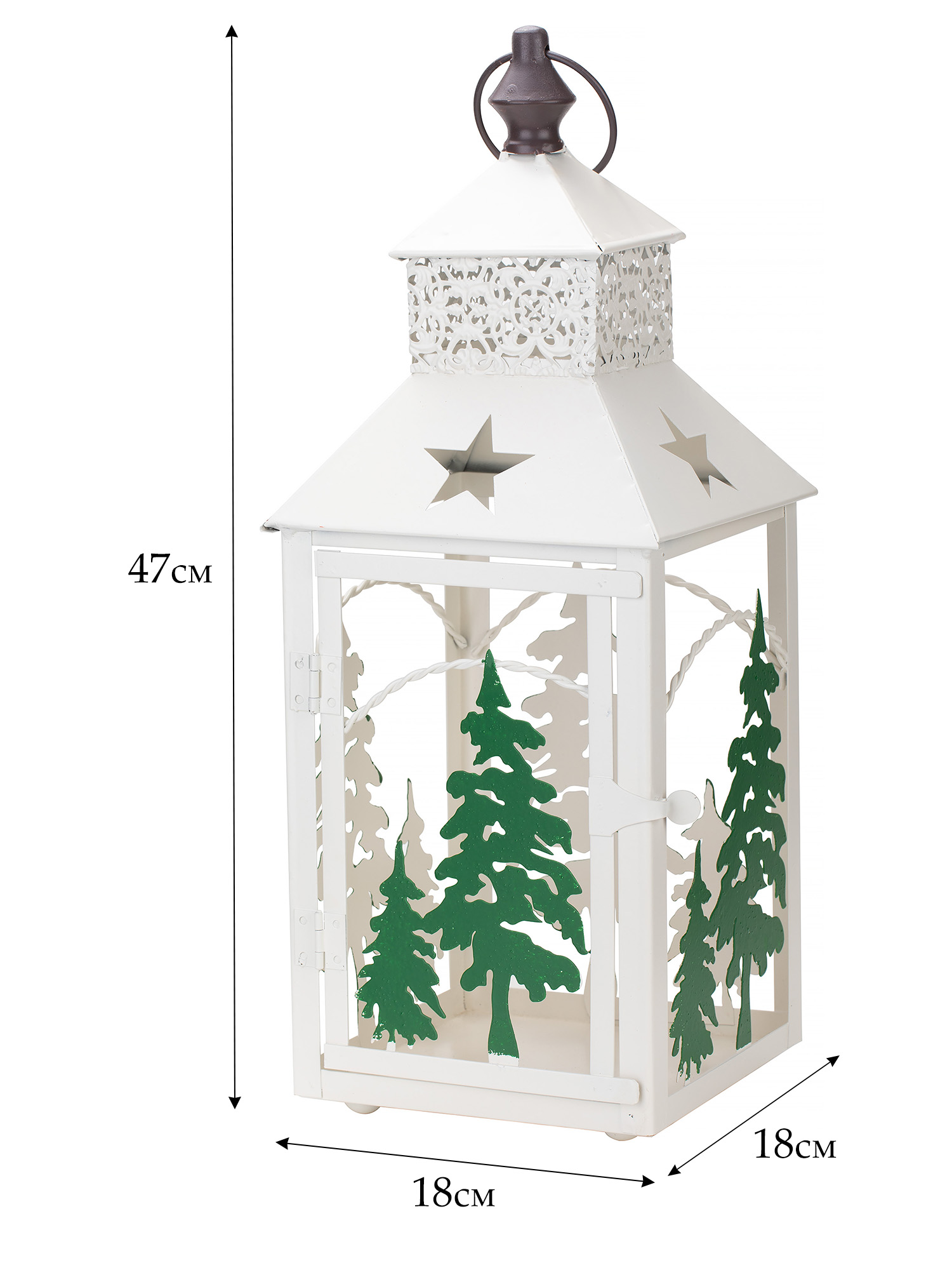 Подсвечник Фонарь Glasar 57-205/2