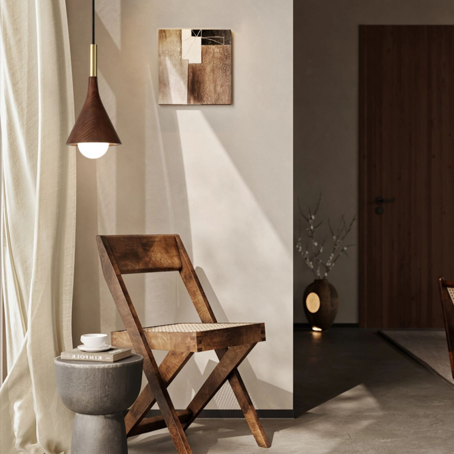Подвесной светильник TAPIO Walnut by ImperiumLoft