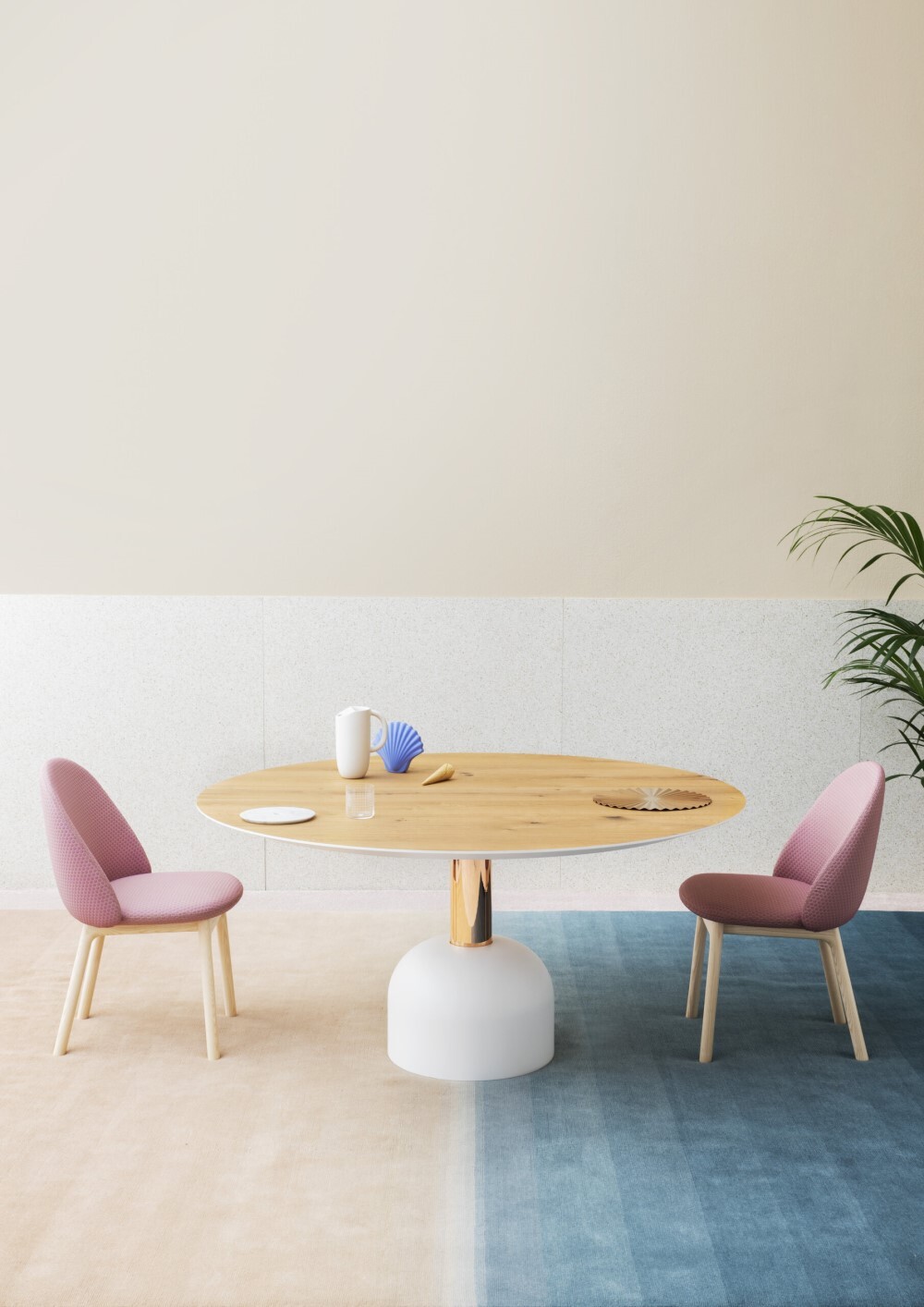 Ковер CC-TAPIS Tye ‘n Dye Bicolor Red Indigo