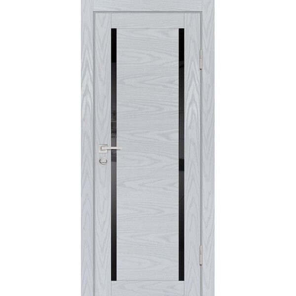 Межкомнатная дверь Graf PSM-9 черный лакобель Дуб скай серый (1900 х 600)