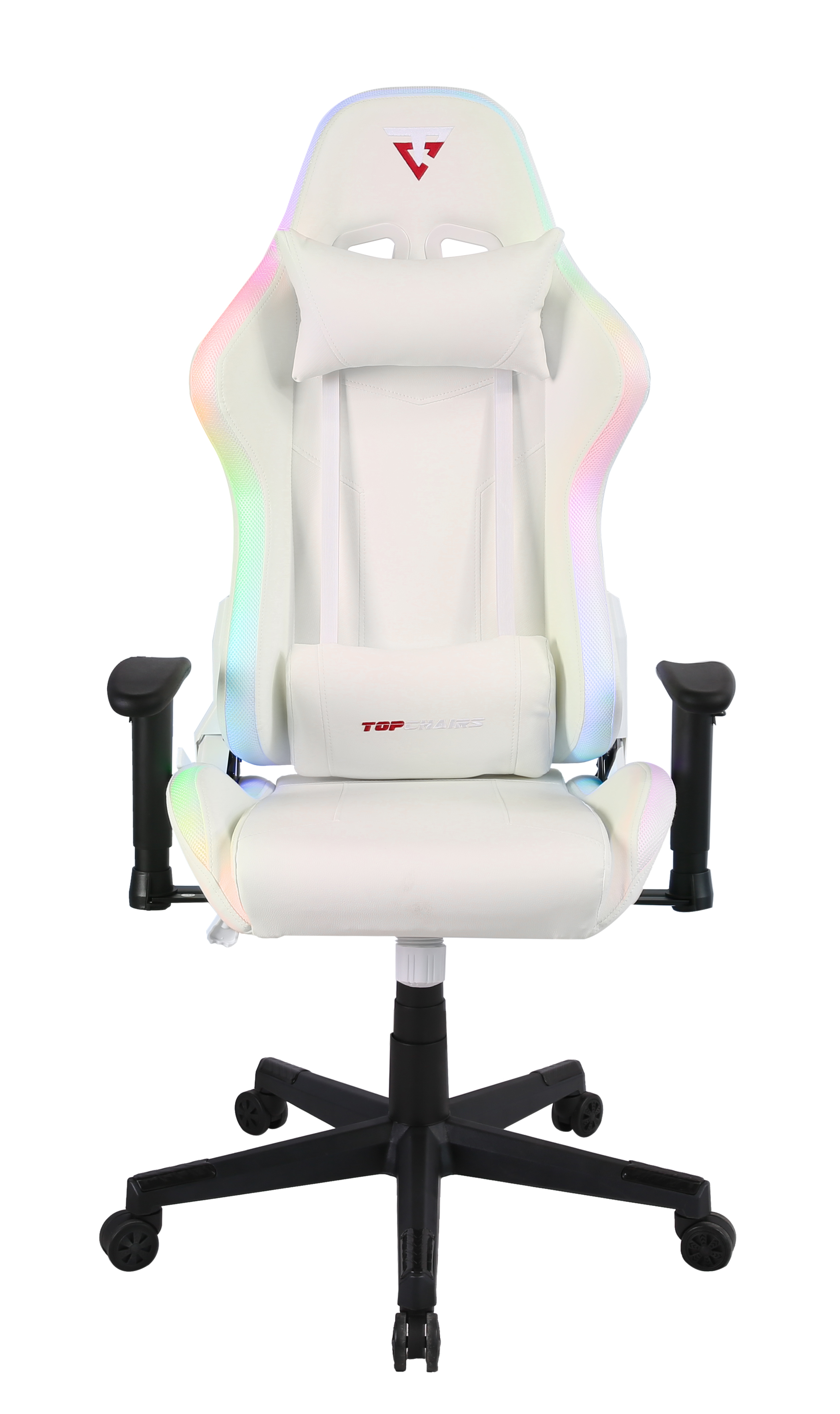 Кресло спортивное TopChairs GMM-080 белый на черной базе Stool Group