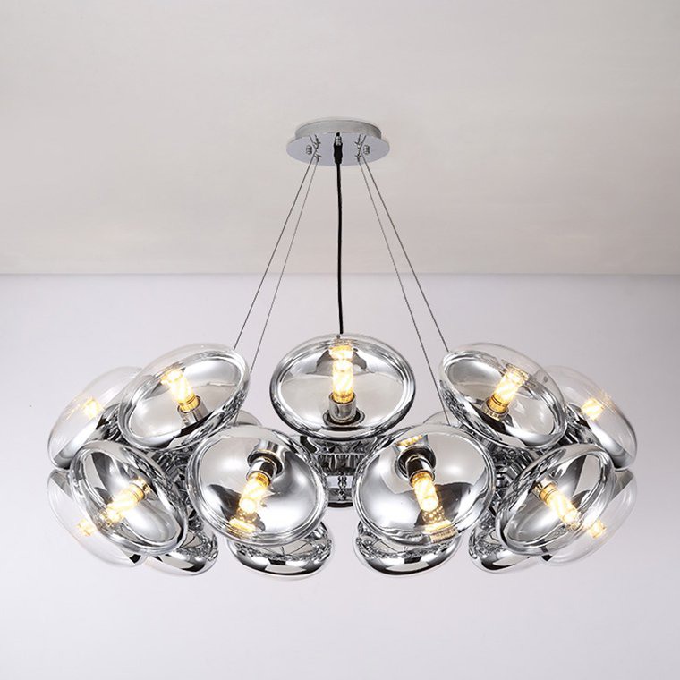 Подвесная люстра GRAZ 20 Хром by ImperiumLoft