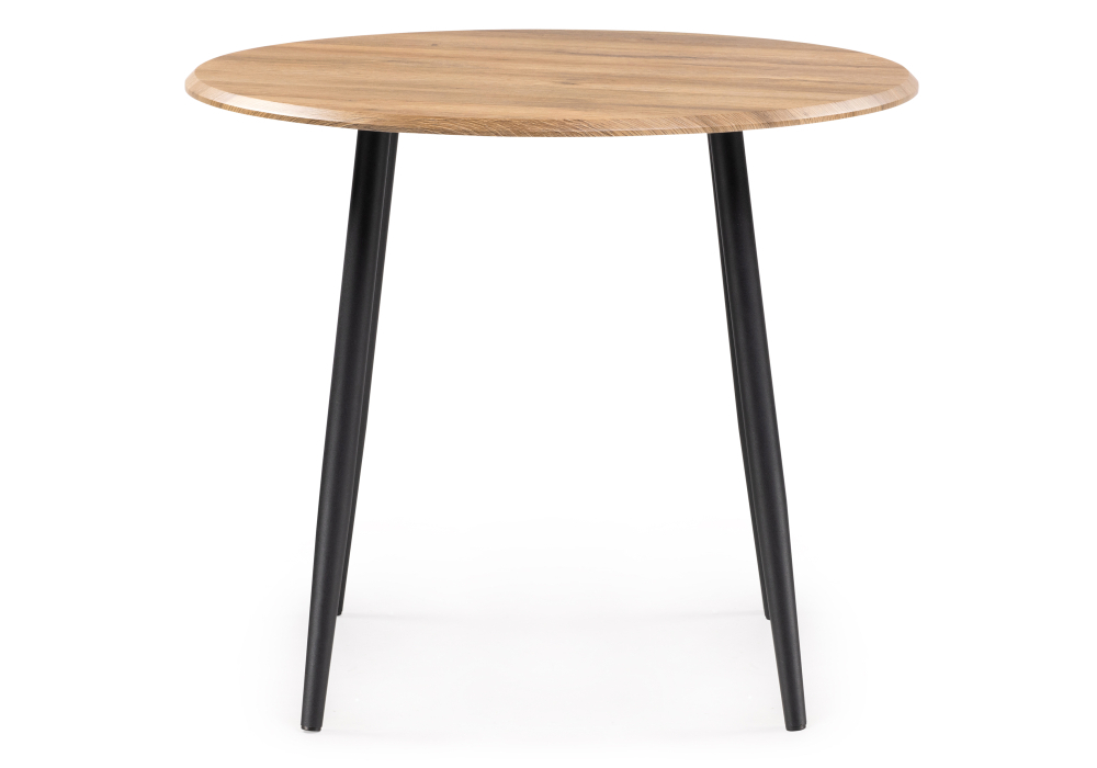 Стол деревянный Woodville Абилин 90 дуб вотан / черный матовый 507213