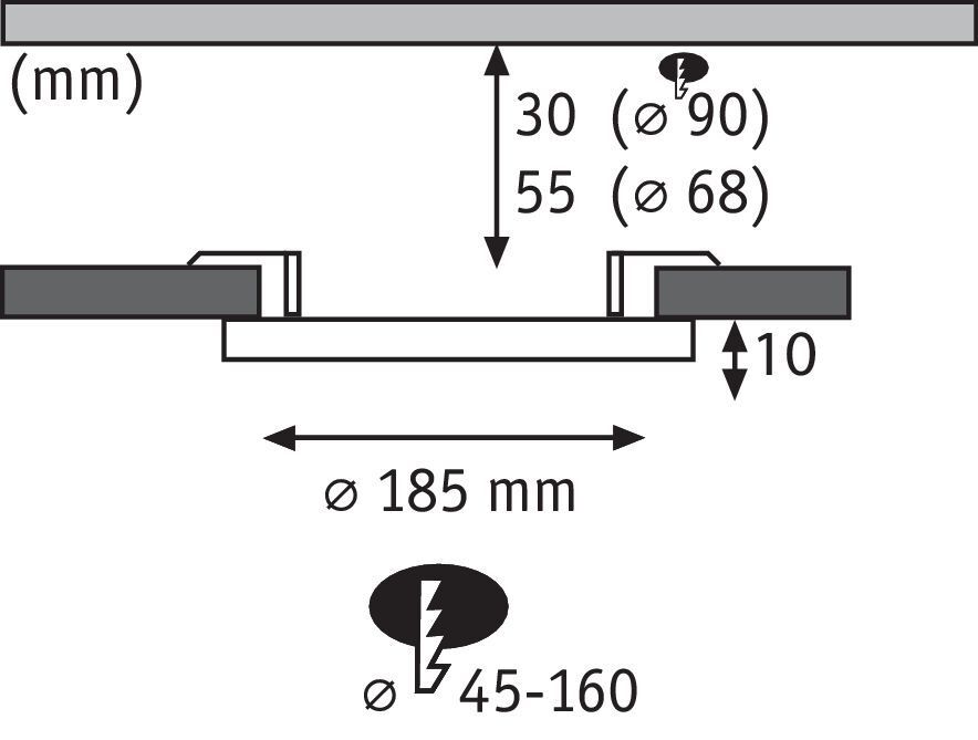 Встраиваемый светильник Paulmann 93067