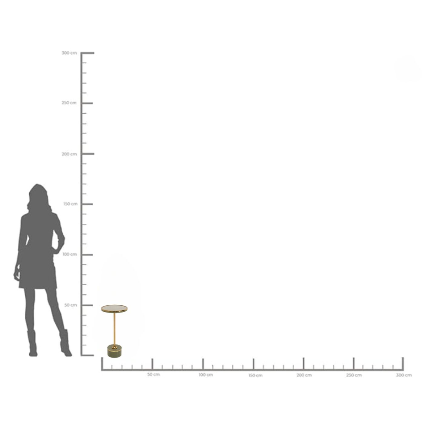 Стол приставной Grazia Crack Ø25cm KARE 71021