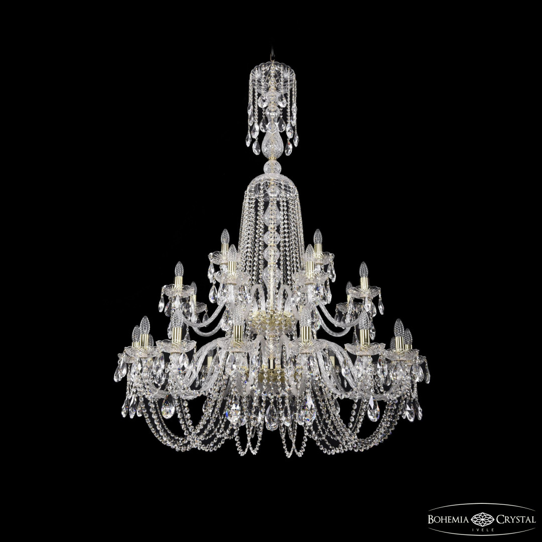 Люстра хрустальная 1402/16+8+4/400/XL-160/2d G