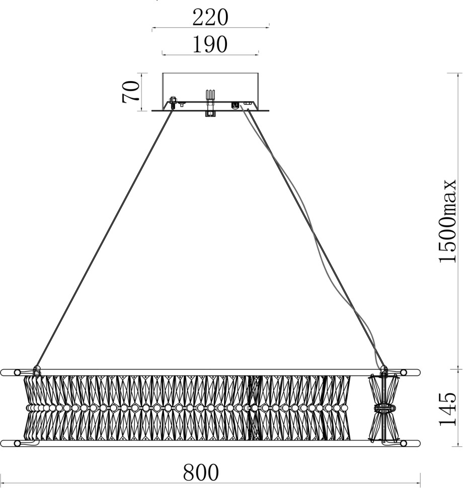 Люстра подвесная Fluorite FL1181-8P