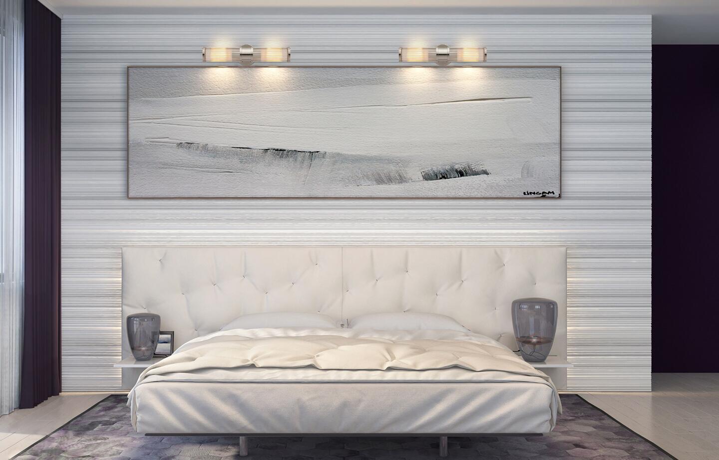 Настенный светильник  Delight Collection Allen 2 nickel