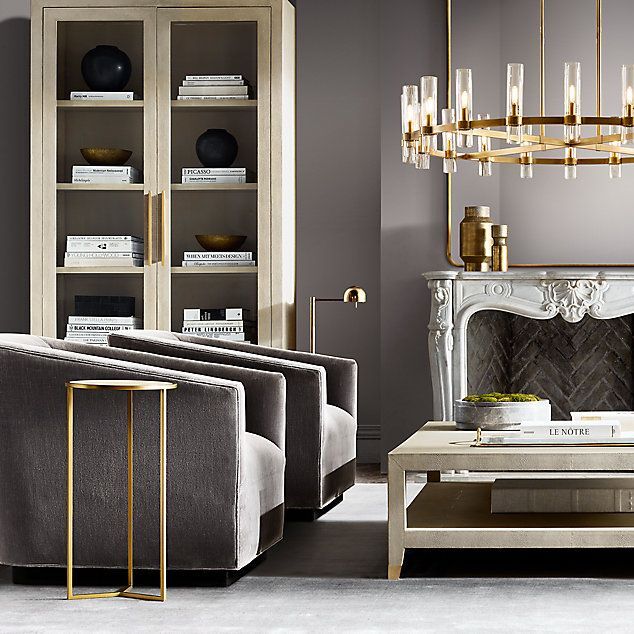 Люстра Restoration Hardware Ravelle Round 60" Brass