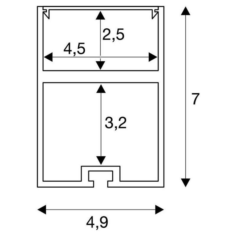 Профиль для светодиодной ленты SLV 213474