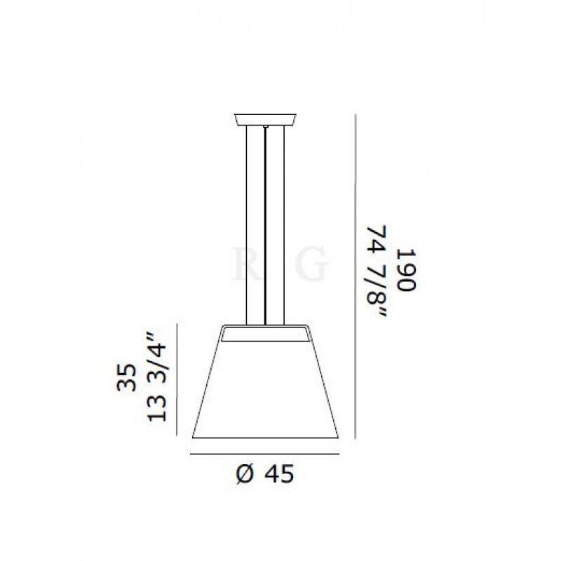 Подвесной светильник De Majo DIAPHANES S45