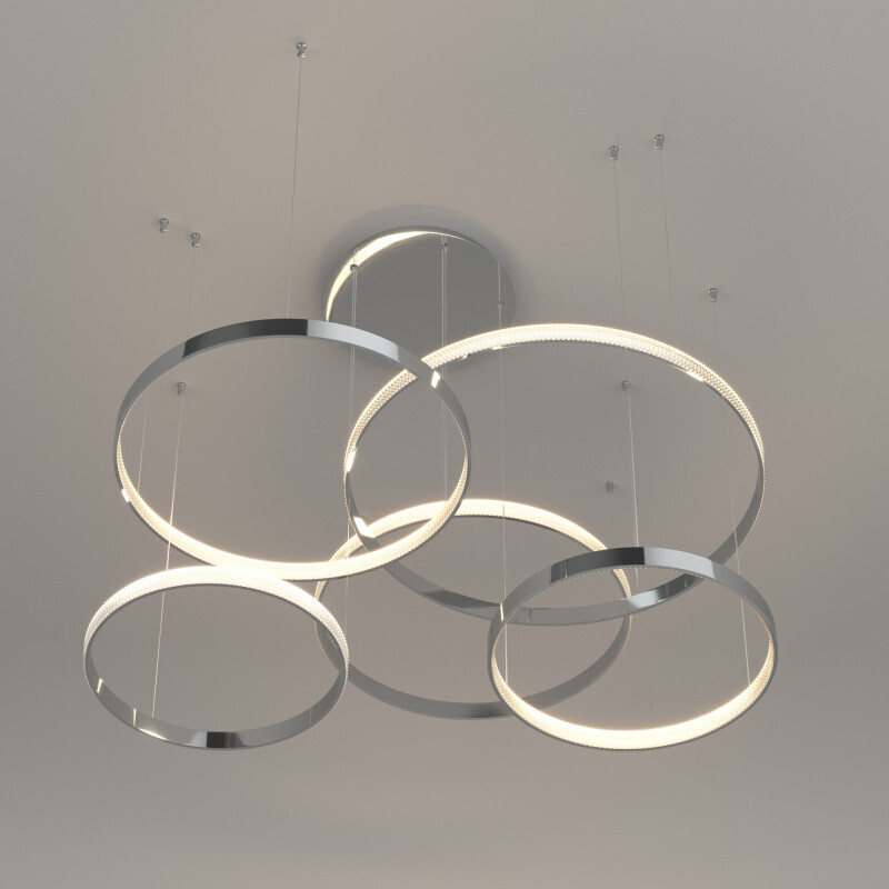 Подвесная люстра Eurosvet 90275/5 хром Smart