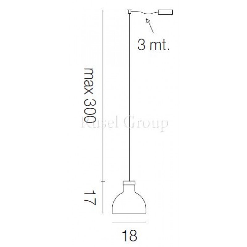 Подвесной светильник Vistosi ENNE LUCI SP D1