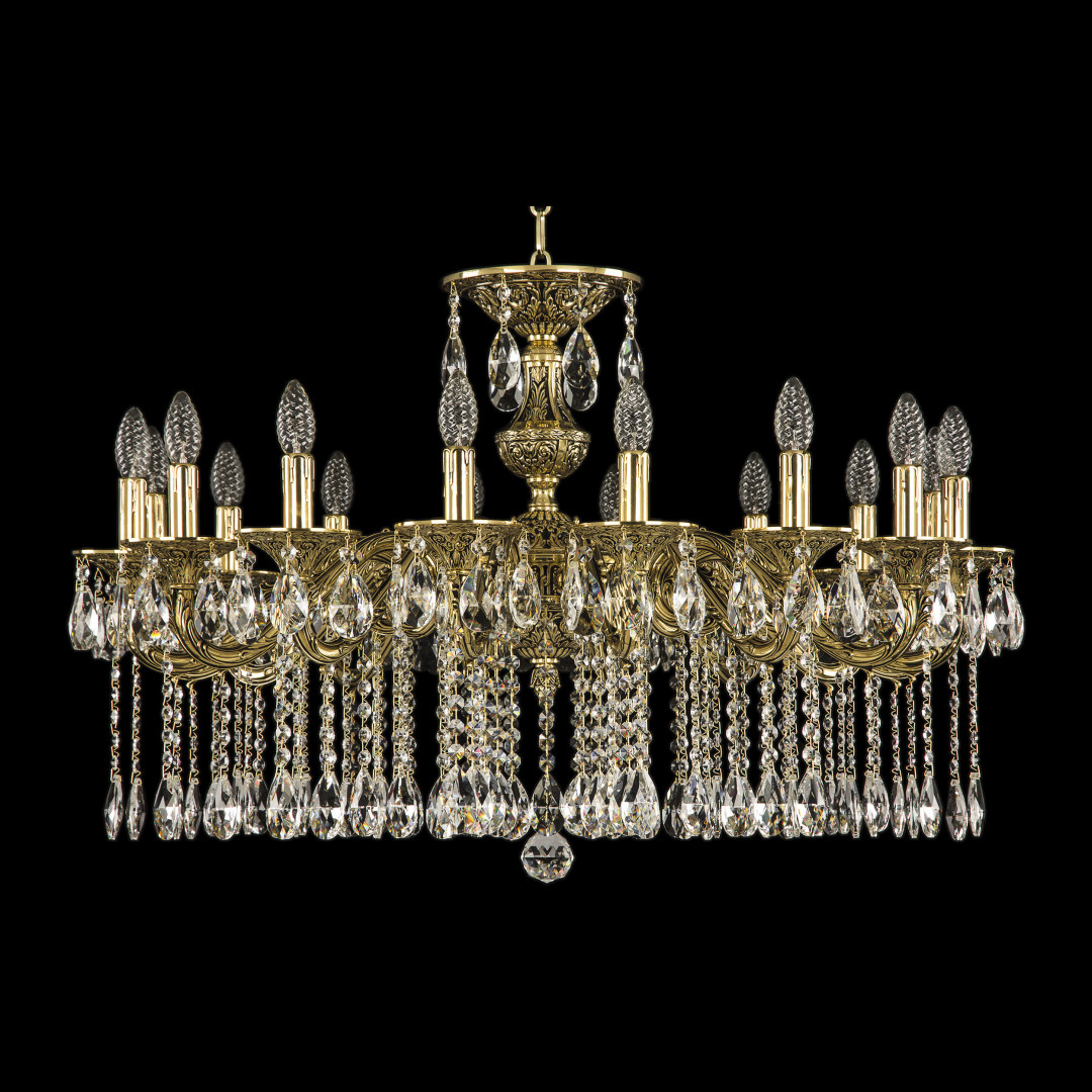 Люстра бронзовая с хрусталём 71202/16/300 A GB