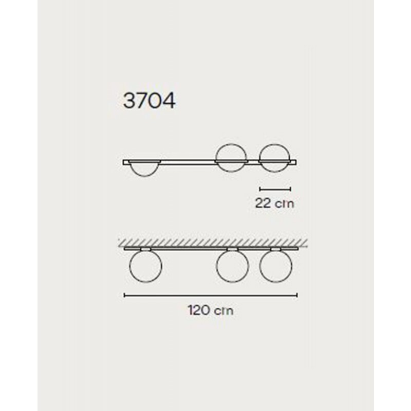 НАСТЕННЫЙ СВЕТИЛЬНИК  VIBIA Palma 3704