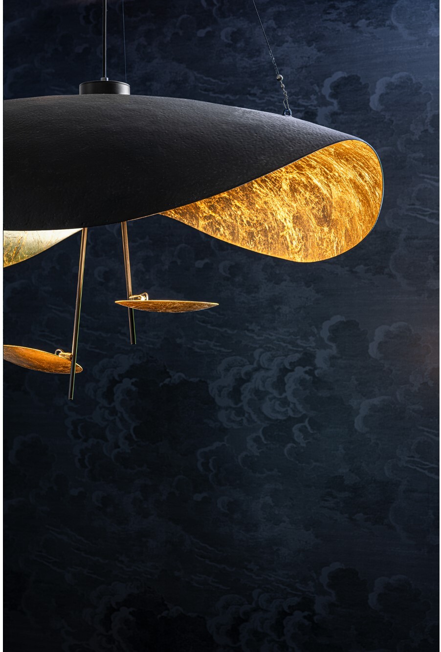 Подвесной светильник Catellani & Smith Lederam Manta S2 white/gold