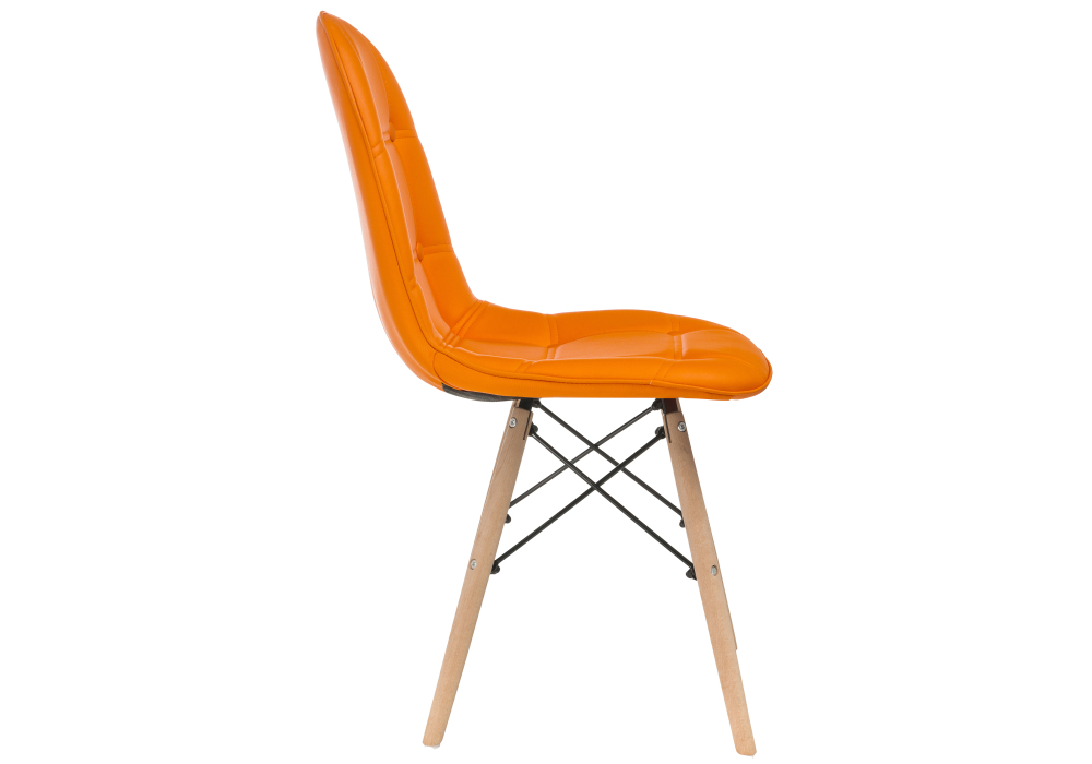 Стул деревянный Woodville Kvadro оранжевый 11732