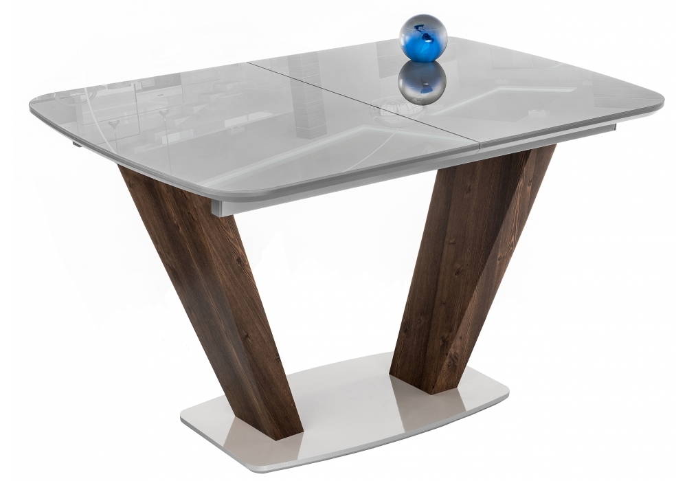 Стол Woodville Стол на тумбе Петир орех кантри / серый 462089