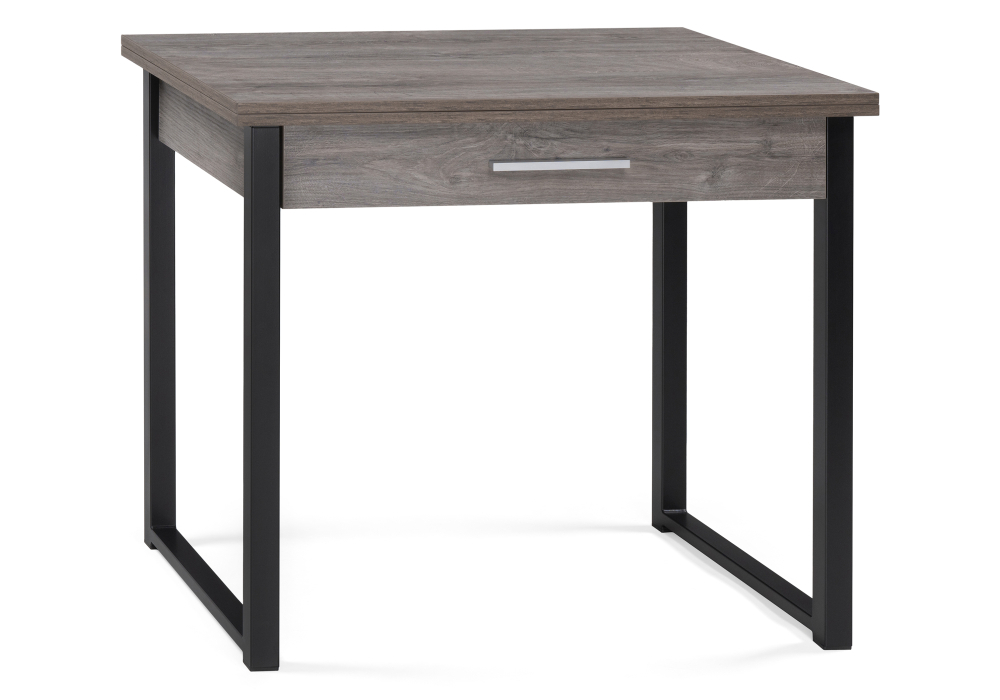 Стол деревянный Woodville Ибби 90(128)х64х77 рошелье / черный матовый 528556