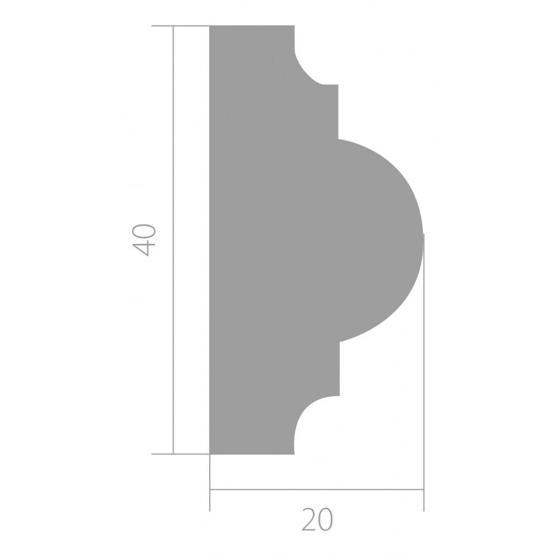 Молдинг Ultrawood арт. U 0021 (2440 х 40 х 20)