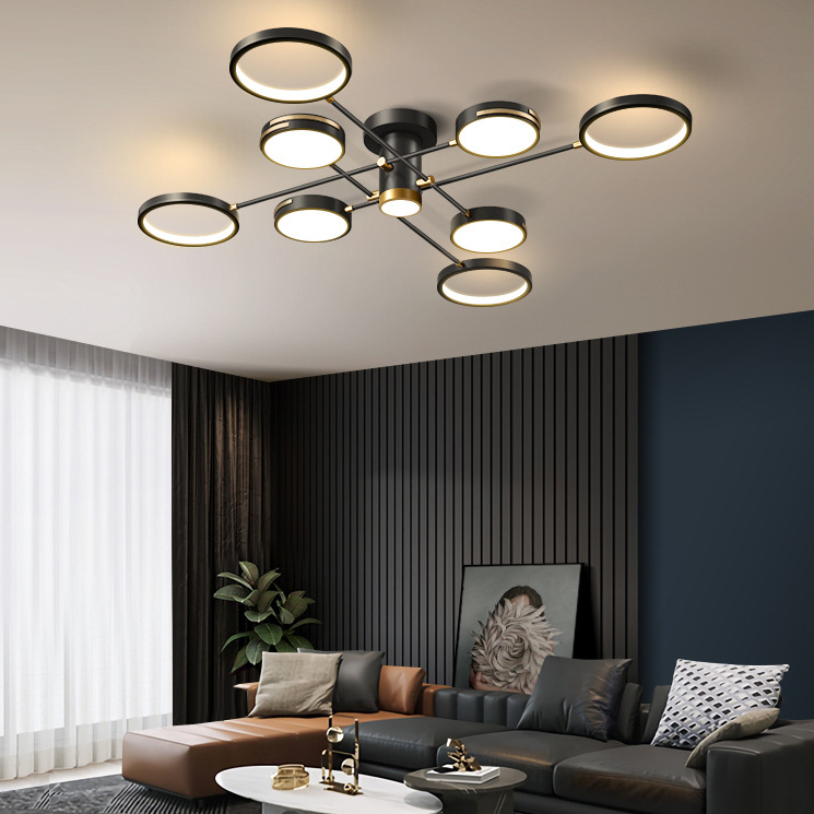 Потолочная люстра MARSA L4 Black by ImperiumLoft