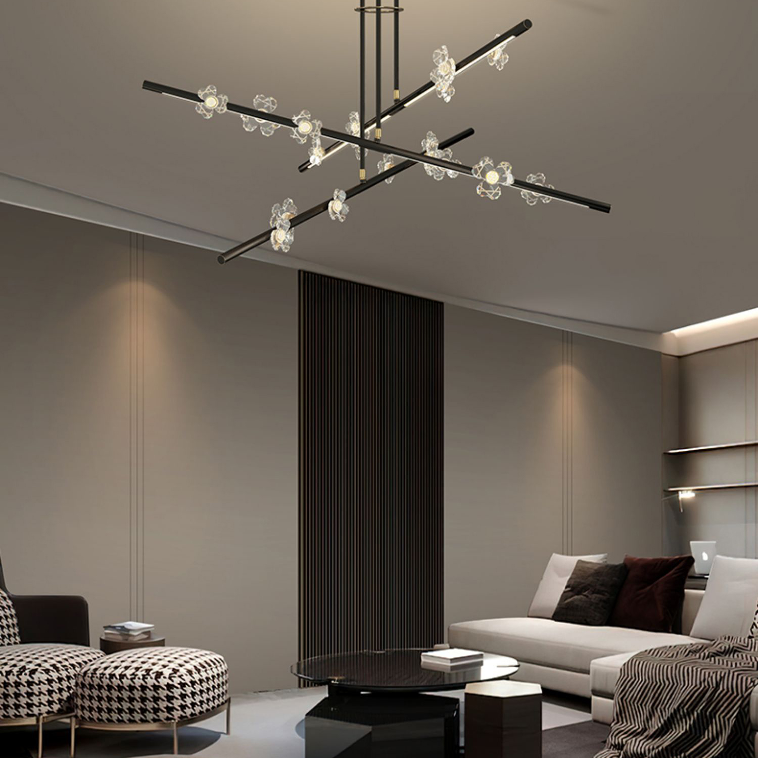 Потолочная люстра CAMILIA CH D120 Brass by ImperiumLoft