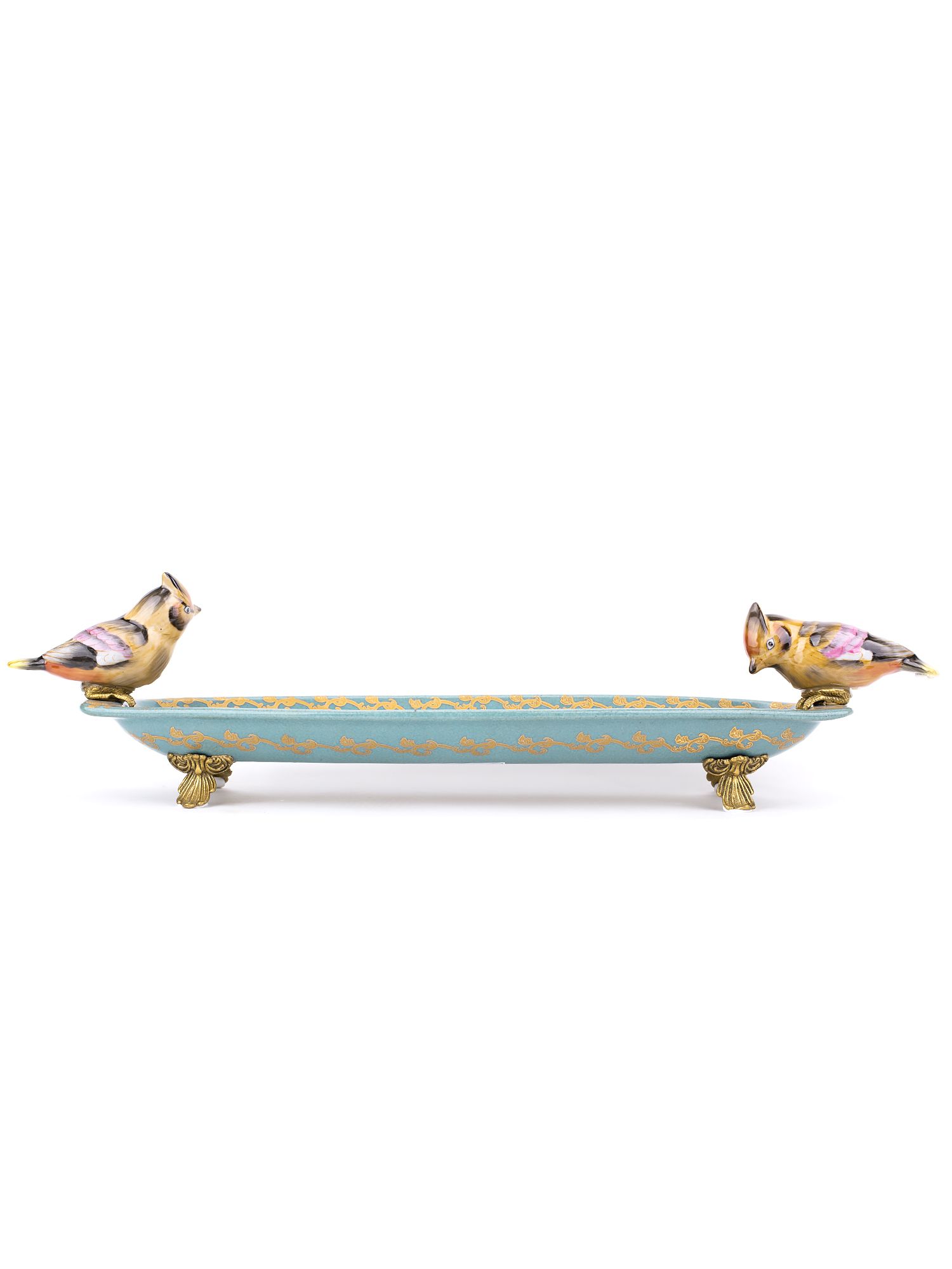 Блюдо с птичками Glasar 31G2579/C528EC/NB4199