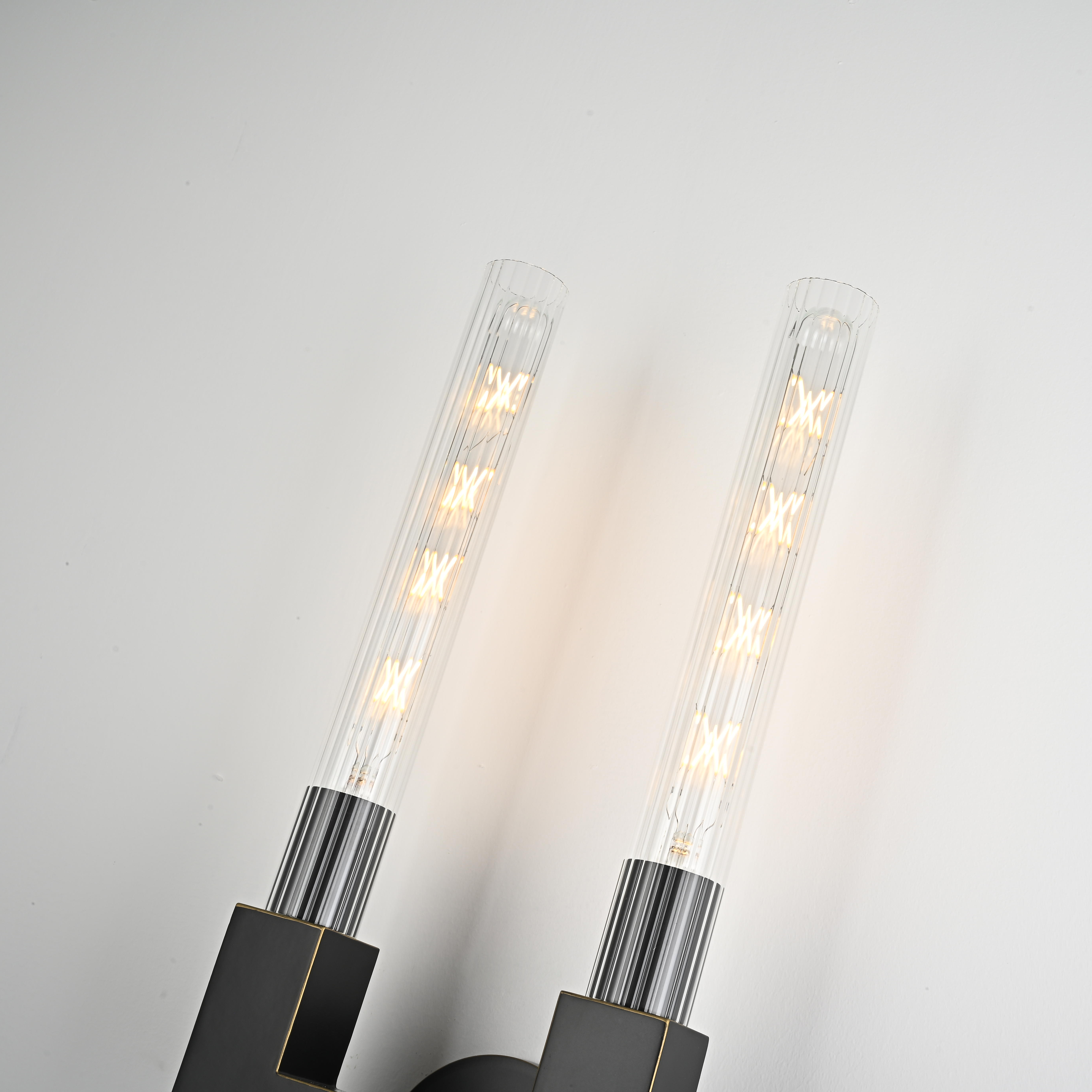 Бра Rh Cannelle Wall Lamp Double Sconces Black By Imperiumloft