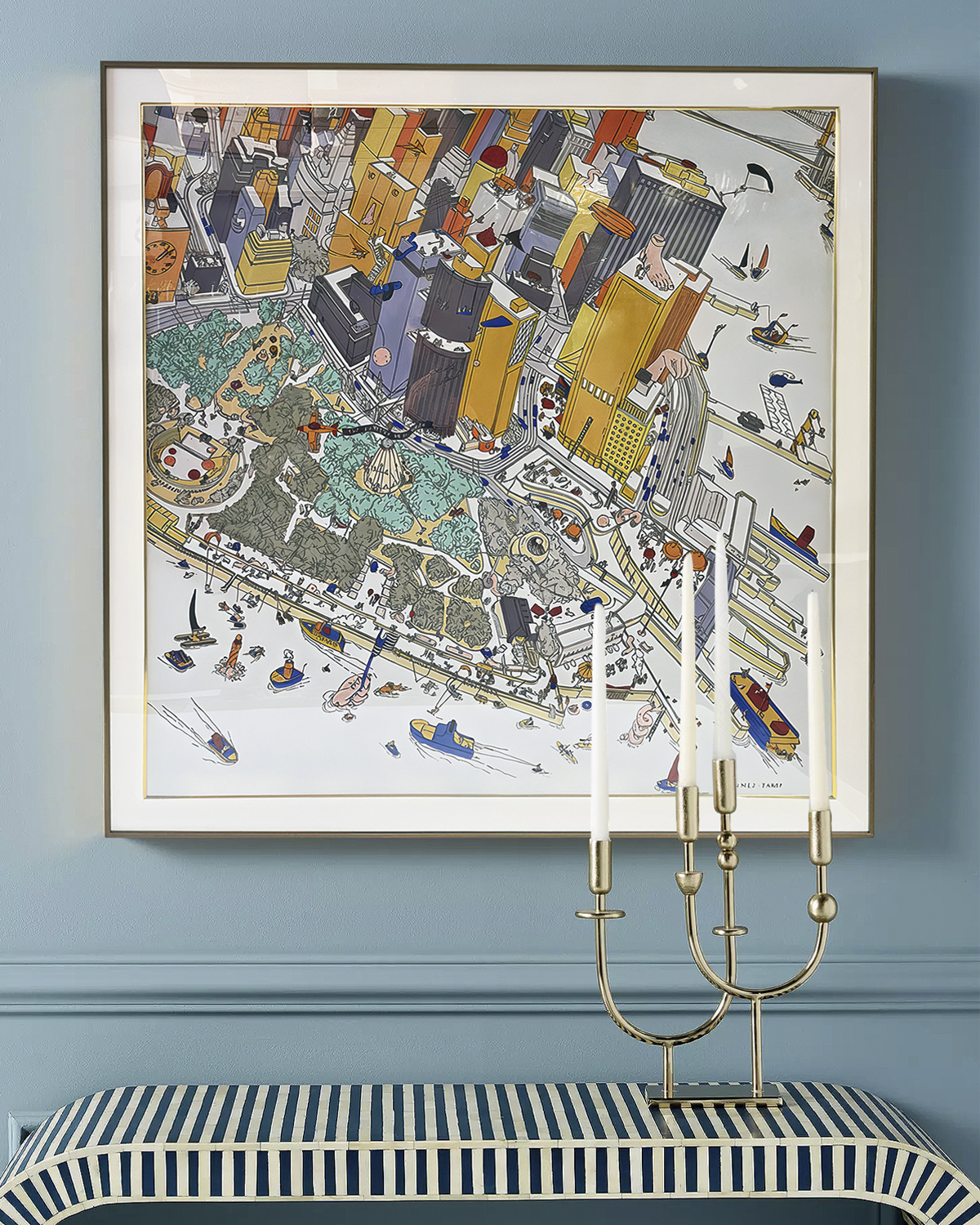 Интерьерное жикле Бэттери-парк Louvre Home DZ24042202