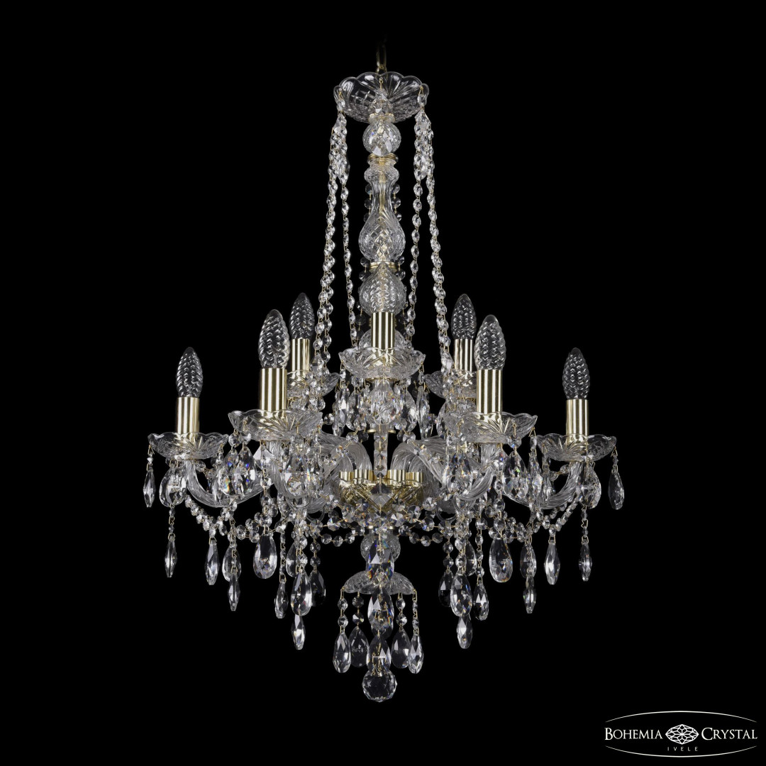 Люстра хрустальная 1415/6+3/200/h-77 G