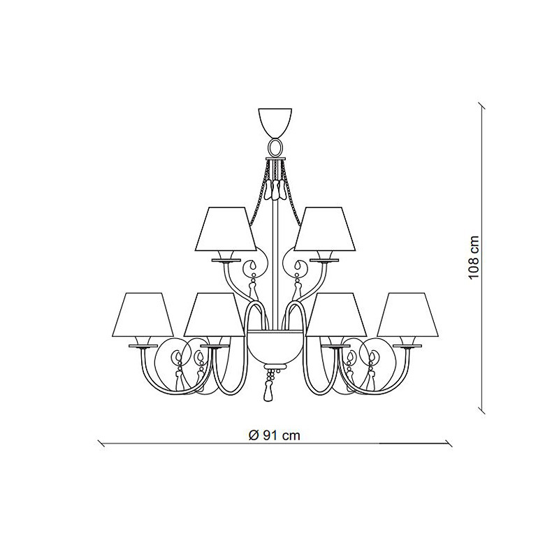 Люстра BAGA 1100