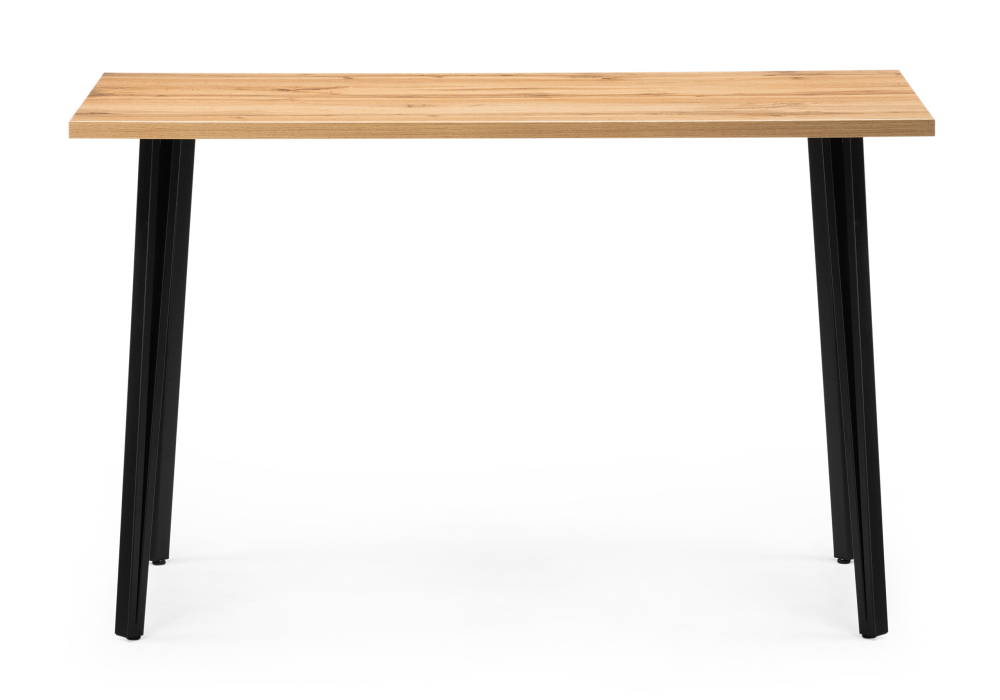 Стол деревянный Woodville Денвер Лофт 120х60х75 25 мм дуб вотан / черный матовый 506942