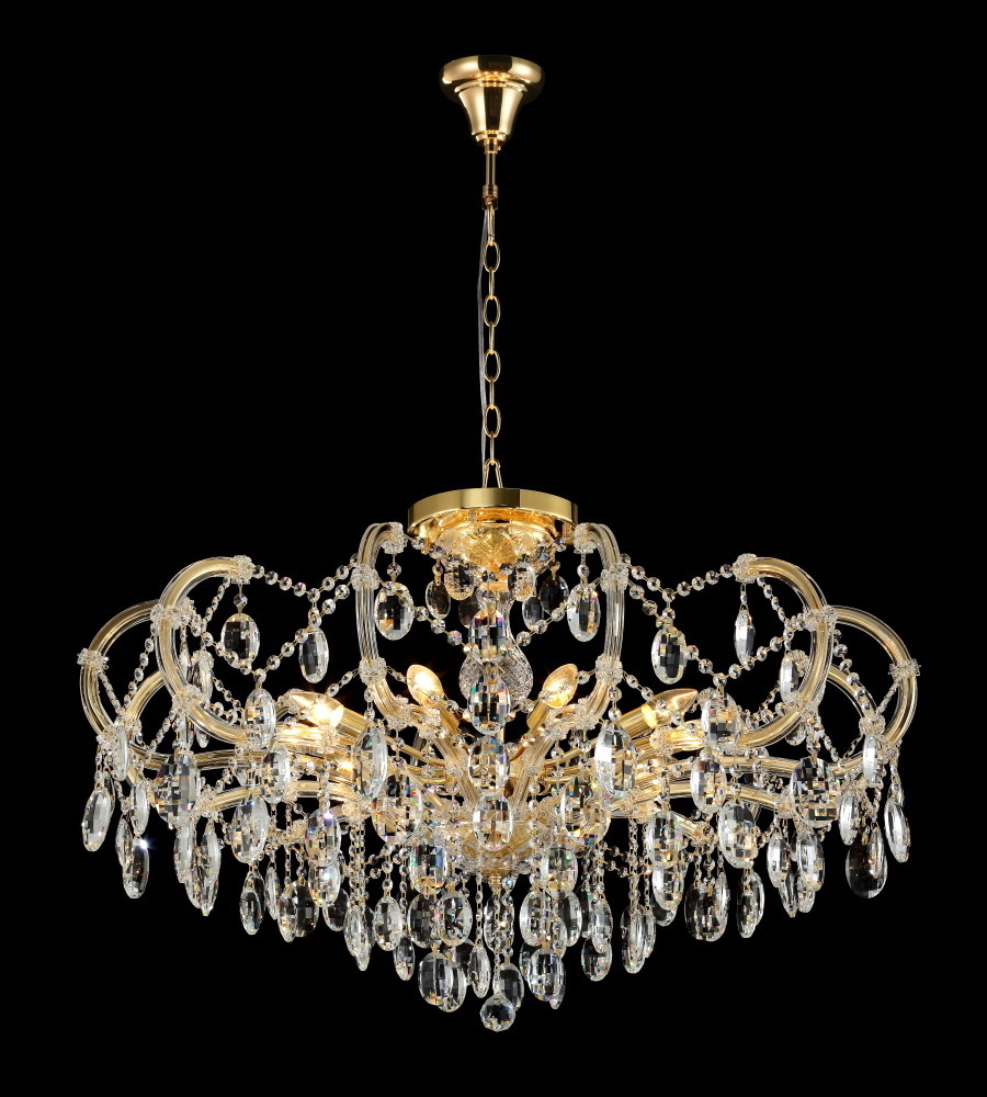 Люстра Crystal Lux HOLLYWOOD SP-PL10 GOLD D1000