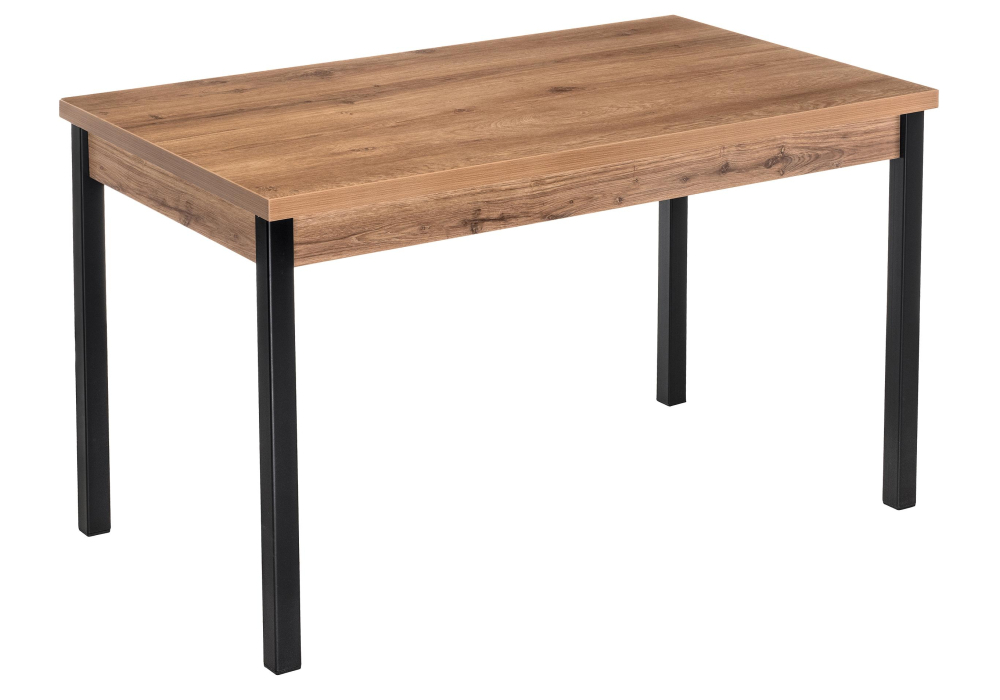 Стол деревянный Woodville Оригон дуб горный / черный матовый 368665