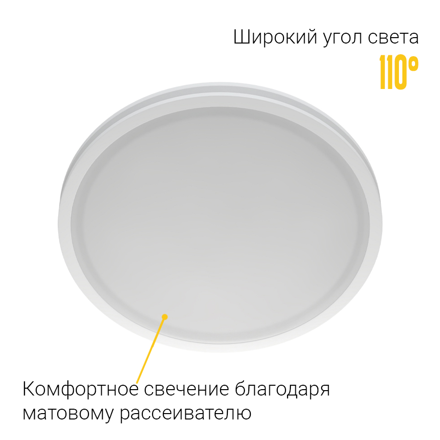 Встраиваемый светодиодный светильник Ledron LIP0906-20W-Y 4000K White