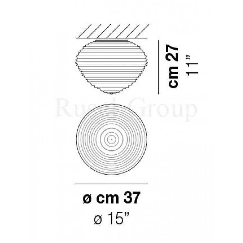 Потолочный светильник Vistosi SPIRIT PL 37