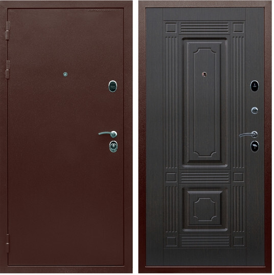 Дверь входная Graf Люкс ТП-70 Антик медь / МДФ 16 мм ФЛ-2 Венге