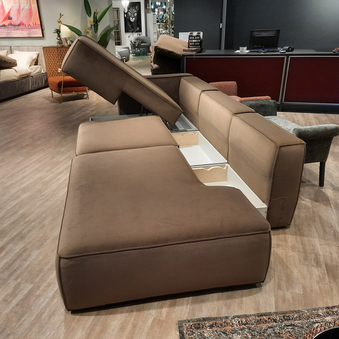 Диван-кровать Ткань Микровелюр KARE Memphis K00420