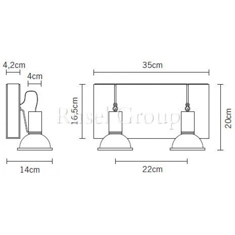 Настенно-потолочный светильник Fabbian Book D85 G15 61