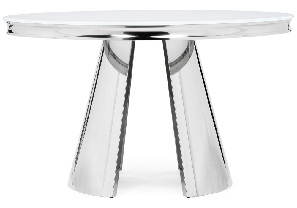 Стол стеклянный Woodville Bloss белый 15306
