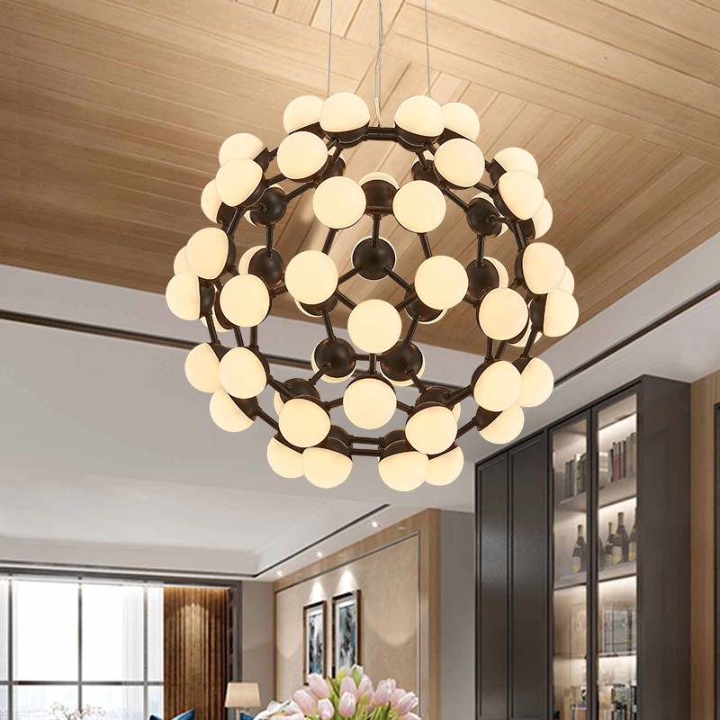 Подвесная люстра MESH D75 White by ImperiumLoft